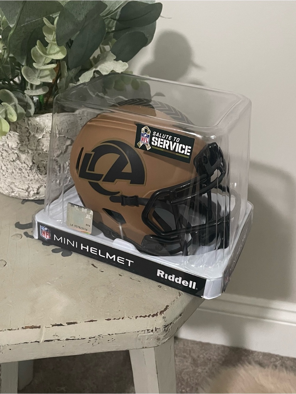 2023 Los Angeles Rams NFL Riddell Salute To Service Mini Helmet- NEW